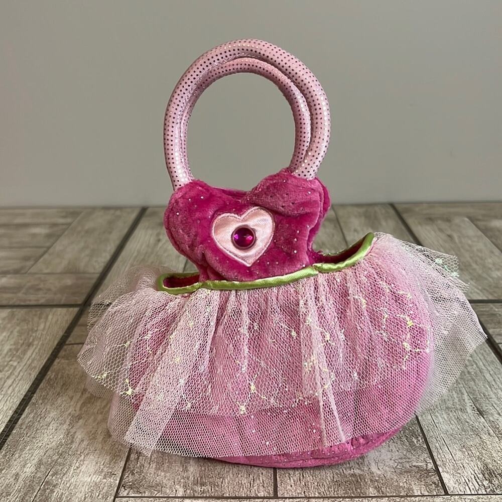 Sassy Pet Saks by Douglas Pink Ballerina Tutu Plush Handbag‎ Kids Purse Toy